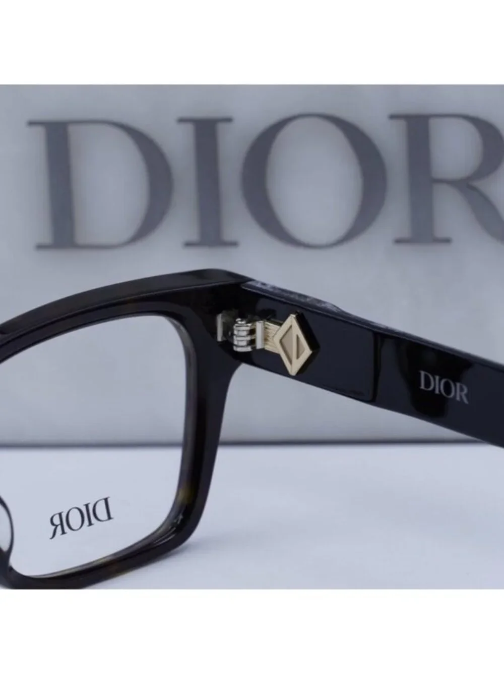 Dior CD DIAMONDO S1F 2000 Square Eyeglasses 55mm - Havana